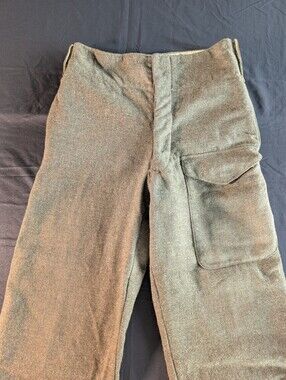 Vintage Army Battledress Trousers Fatigues Circa 1953 Men's Size No. 4 (31-32w)